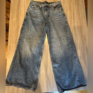 GAP Factory Mid-rise Super Soft Baggy Jeans, women’s size 2/26R, Dark Wash